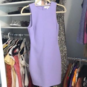 Likely fitted purple mini dress